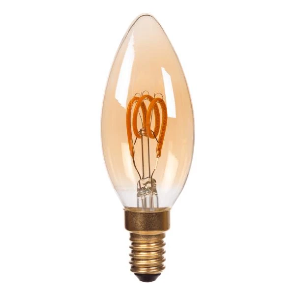 Lucide C35 - Filament bulb - Ø 3,5 cm - E14 - 1x3W 2200K - Amber - turned off